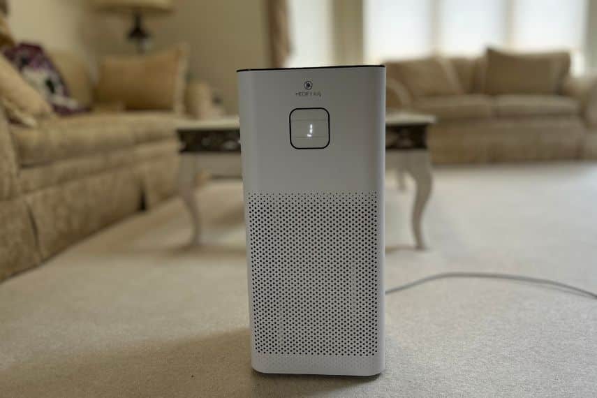 Air purifier in living room.