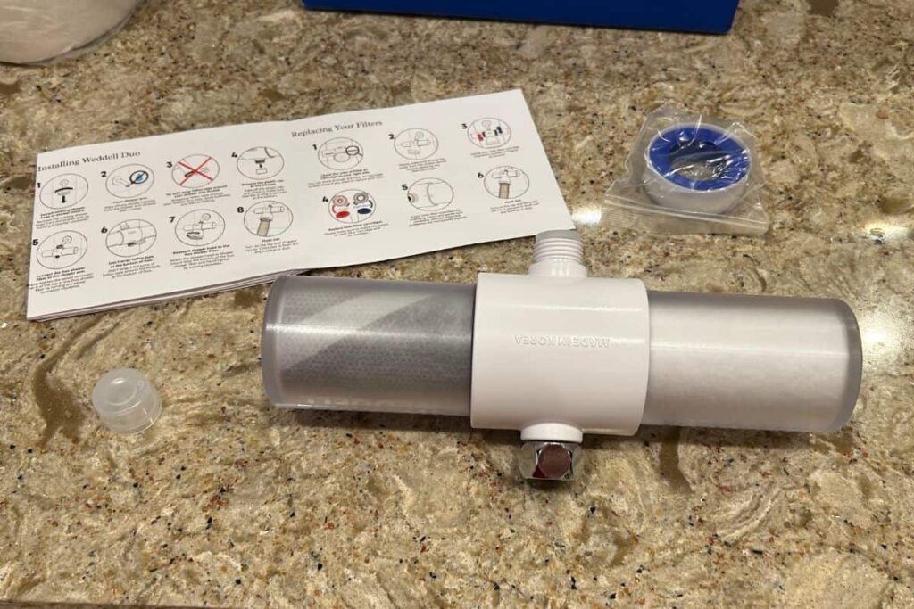 Weddell duo shower filter and directions