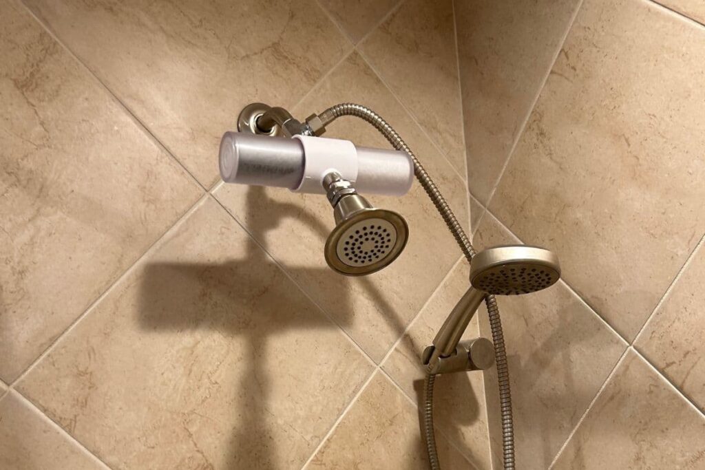 Weddell Duo shower filter in my bathroom