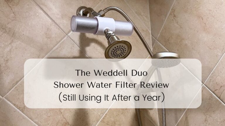 My bathroom shower with Weddell Duo shower filter installed