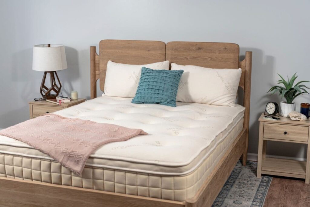 Naturepedic organic mattress and bedding.