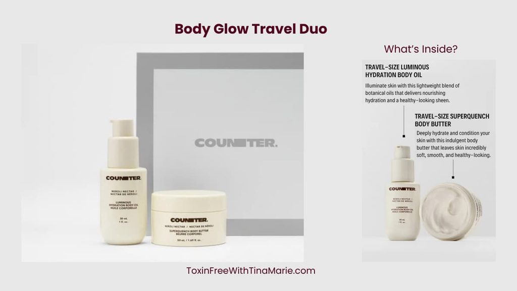 Counter Holiday Gift Guide 2026 Body Glow Travel Duo set and what's inside