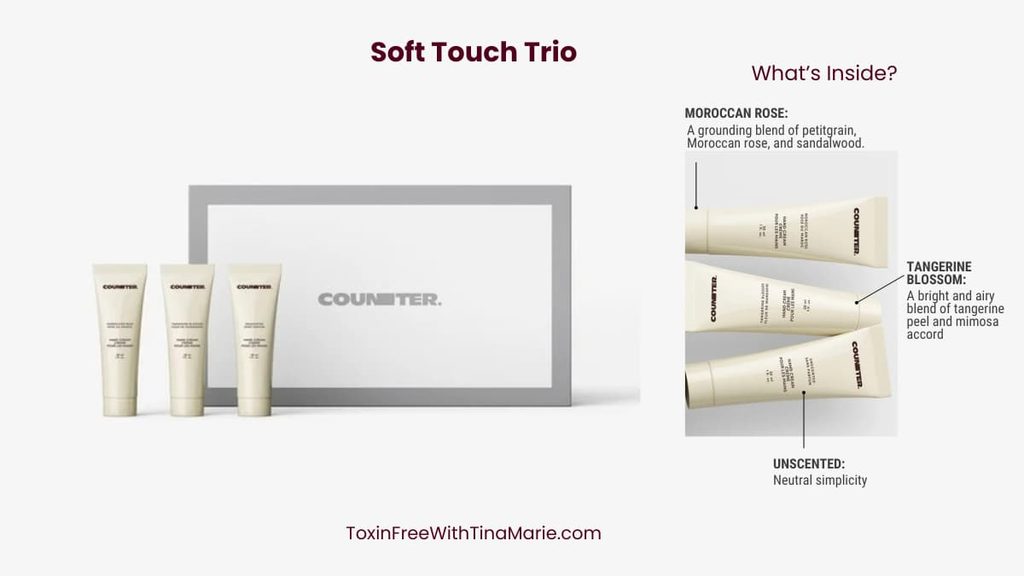 Counter Holiday Gift Guide 2026 The Soft Touch Trio hand cream set and what's inside